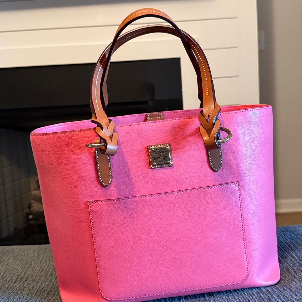 Dooney & Bourke Bubble gum Pink Tammy Tote only! Wallet separate